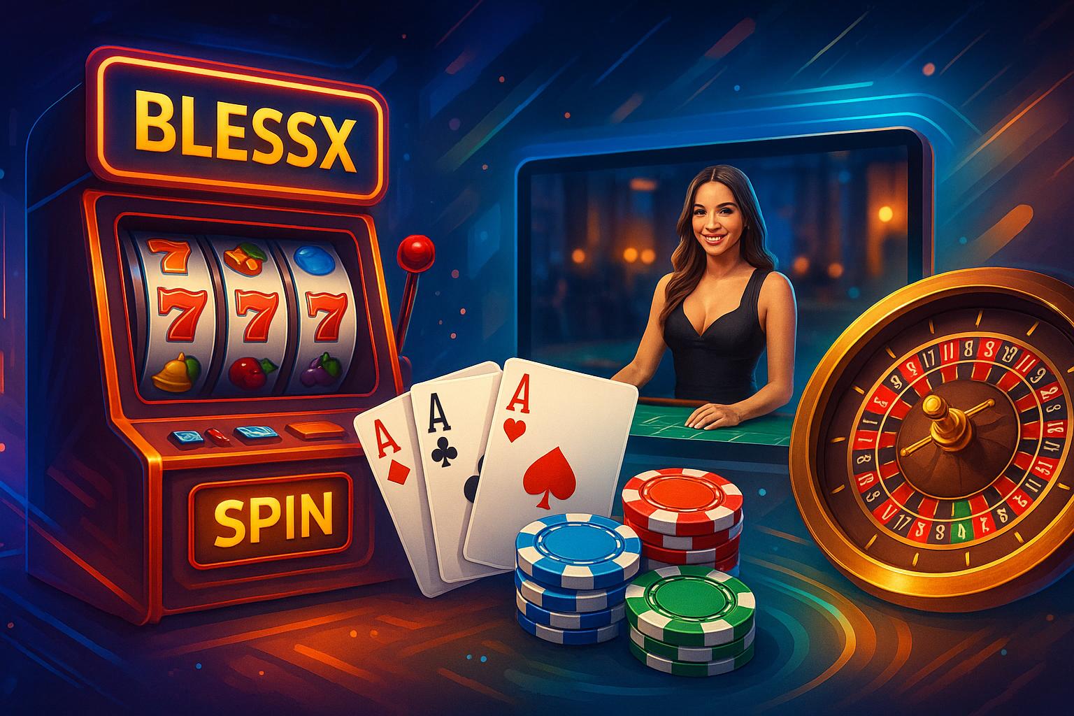 Jogos de cassino online inovadores e emocionantes na BLESSX