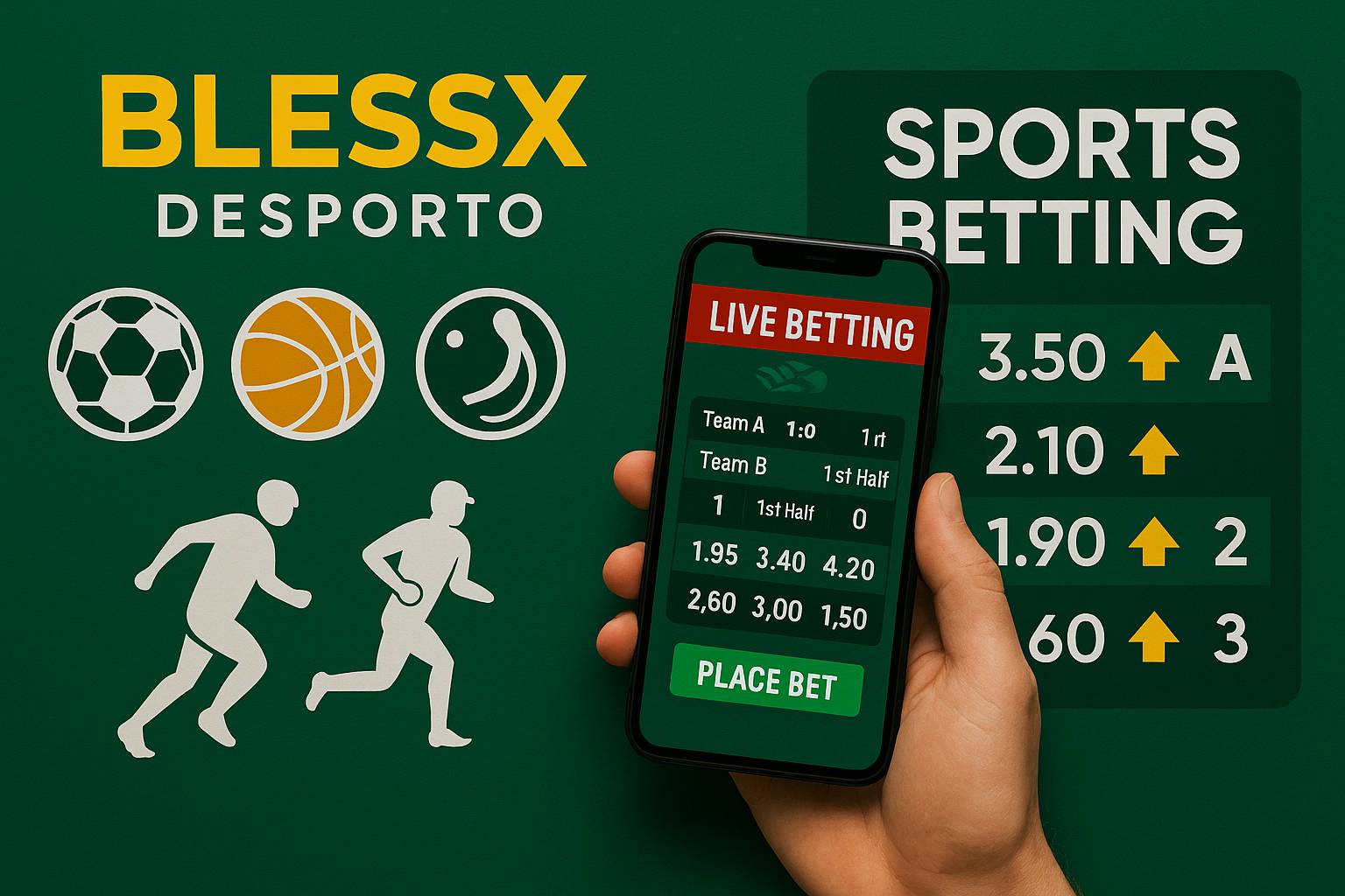 Aposte em apostas esportivas no cassino online BLESSX
