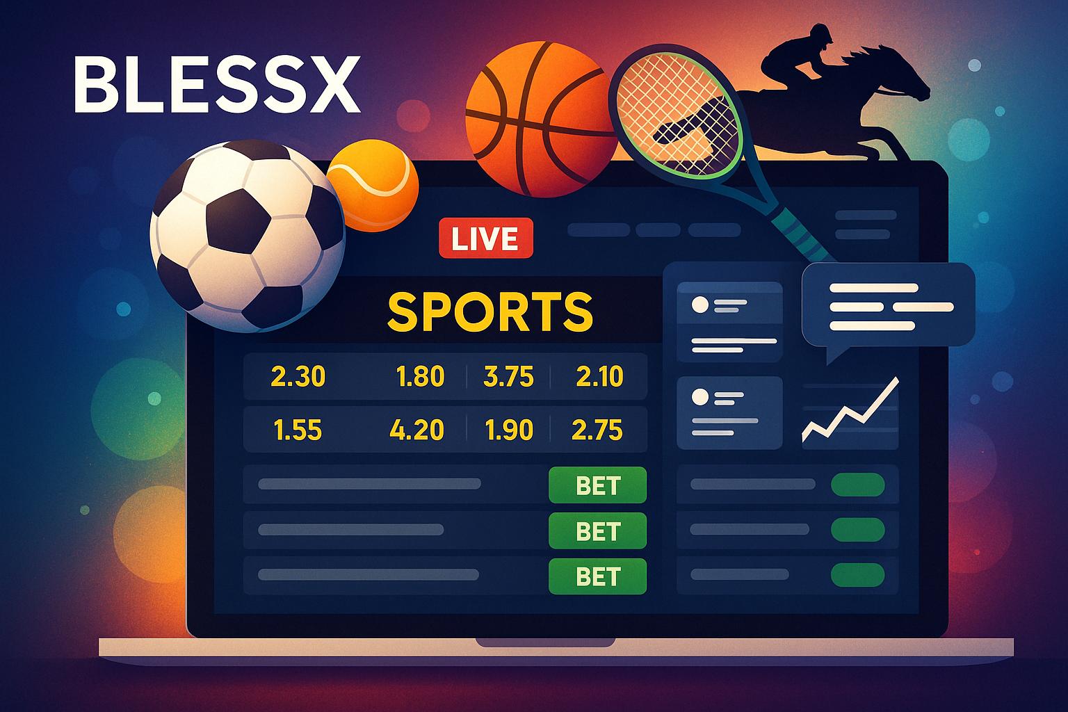 Apostas esportivas no cassino online BLESSX